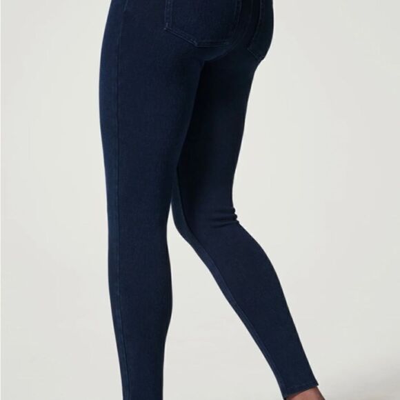 NWT SPANXS Jean-ish leggings blue size Large - Picture 6 of 7